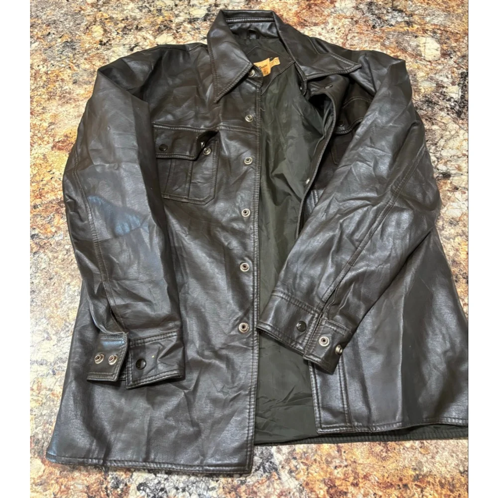 Vintage 70s/80s “Male Duds” Faux Leather Coat